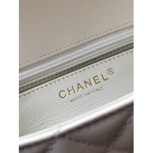 Chanel coco flap bag leather lambskin 12.5x20x6cm Bags