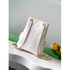 Chanel hobo backpack 24.5x18.8cm leather lambskin 