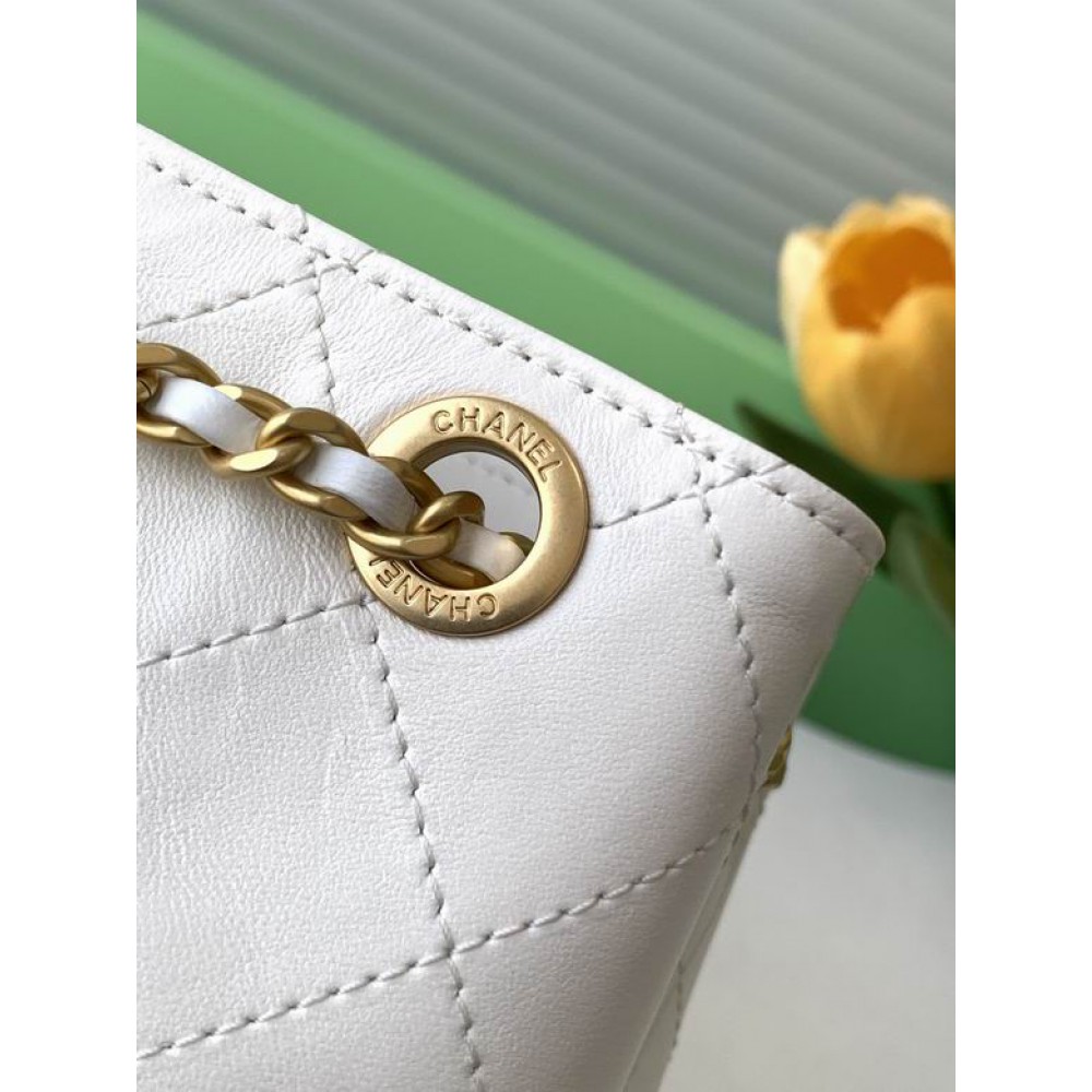 Chanel hobo backpack 24.5x18.8cm leather lambskin 