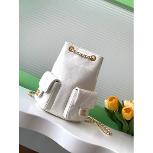 Chanel hobo backpack 24.5x18.8cm leather lambskin 