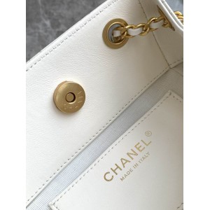 Chanel hobo backpack 24.5x18.8cm leather lambskin 