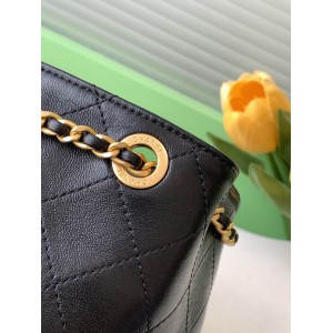 Chanel hobo backpack 24.5x18.8cm leather lambskin 