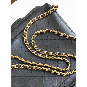 Chanel hobo backpack 24.5x18.8cm leather lambskin 