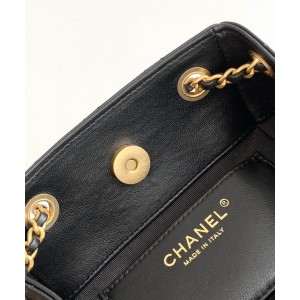 Chanel hobo backpack 24.5x18.8cm leather lambskin 