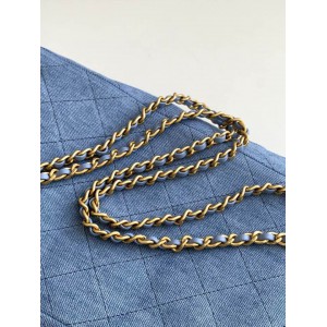 Chanel hobo backpack 24.5x18.8cm denim 