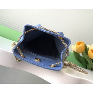 Chanel hobo backpack 24.5x18.8cm denim 