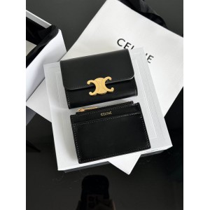 Celine wallet 10x7.5x3cm leather Accesories