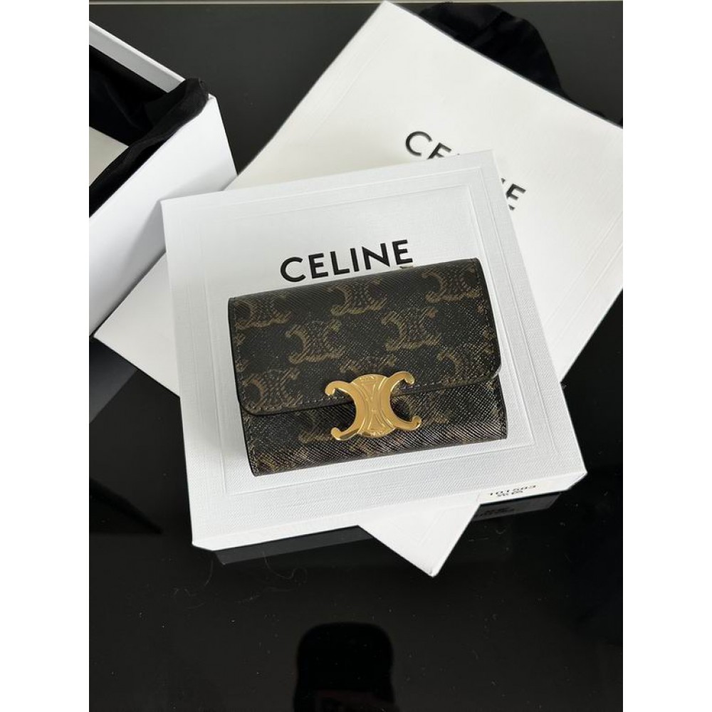 Celine wallet 10x7.5x3cm leather Accesories