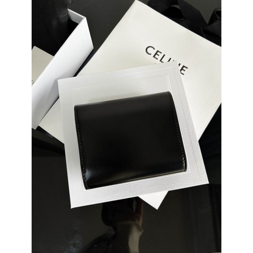 Celine wallet 10.5x8.5x4cm leather Accesories