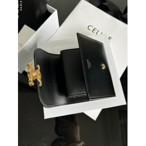 Celine wallet 10.5x8.5x4cm leather Accesories