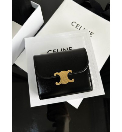 Celine wallet 10.5x8.5x4cm leather