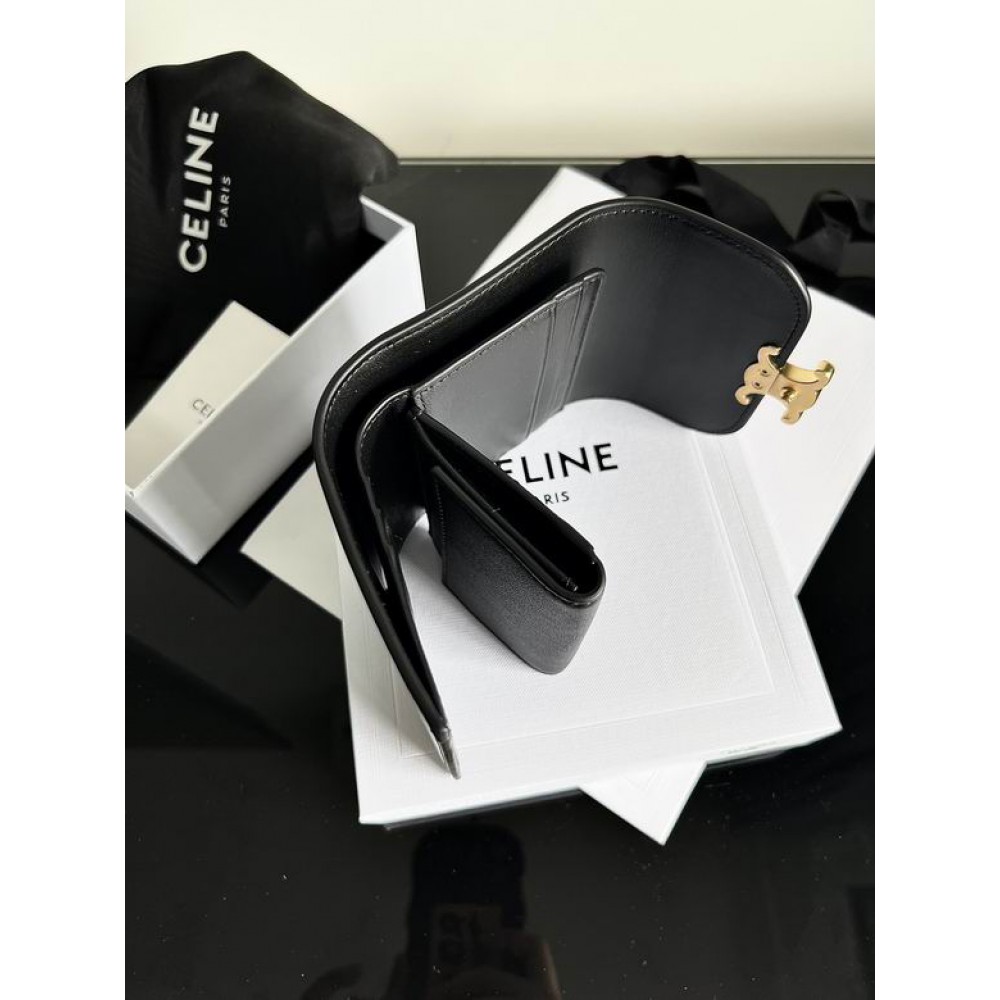 Celine wallet 10.5x8.5x4cm leather Accesories