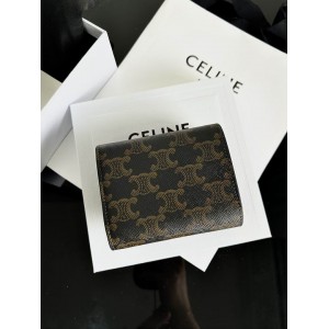 Celine wallet 10.5x8.5x4cm leather Accesories