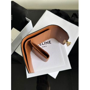 Celine wallet 10.5x8.5x4cm leather Accesories