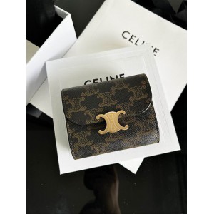 Celine wallet 10.5x8.5x4cm leather Accesories