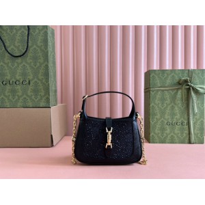 Gucci Jackie 1961 GG crystal mini bag 675799 19x13x3cm Bags