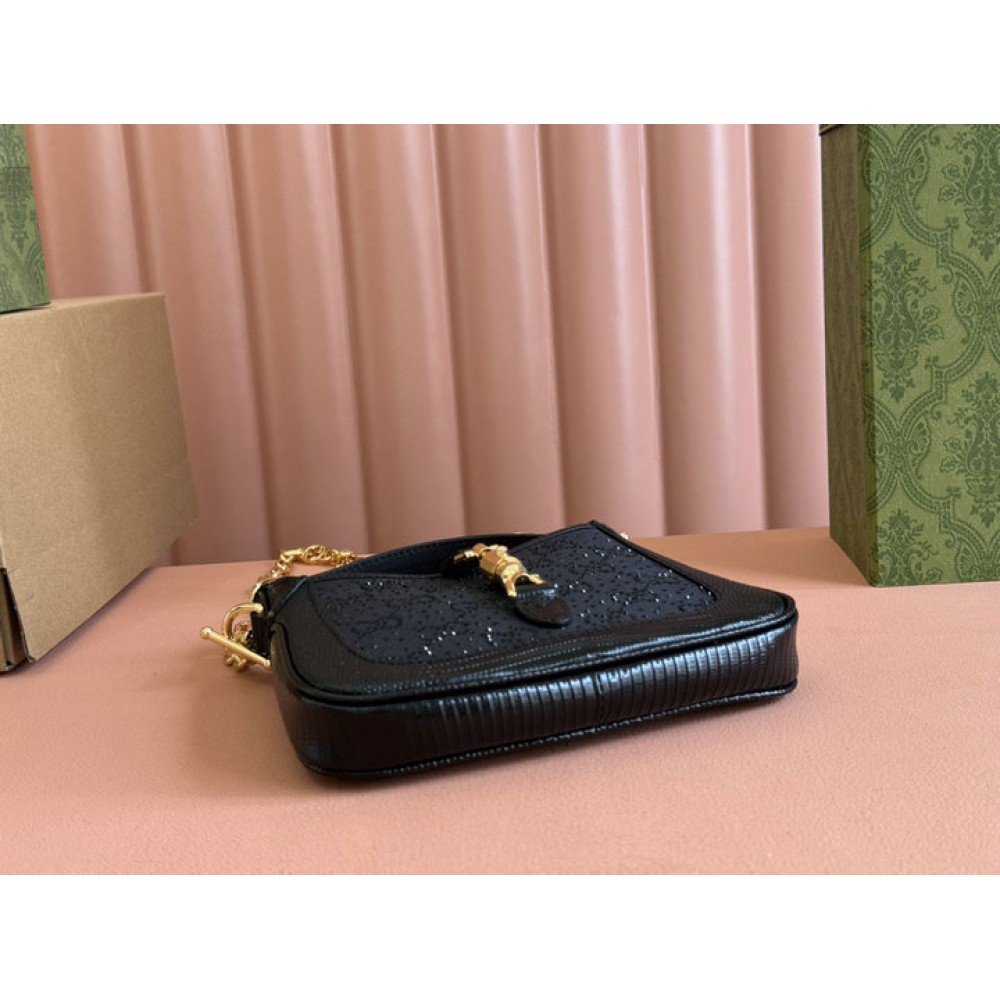 Gucci Jackie 1961 GG crystal mini bag 675799 19x13x3cm Bags