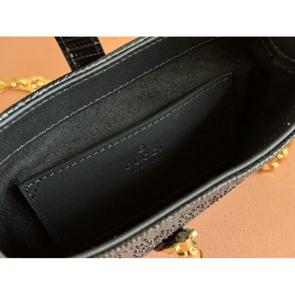 Gucci Jackie 1961 GG crystal mini bag 675799 19x13x3cm Bags