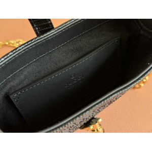 Gucci Jackie 1961 GG crystal mini bag 675799 19x13x3cm Bags