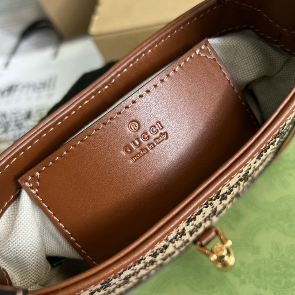 Gucci Jackie 1961 GG crystal mini bag 675799 19x13x3cm Bags