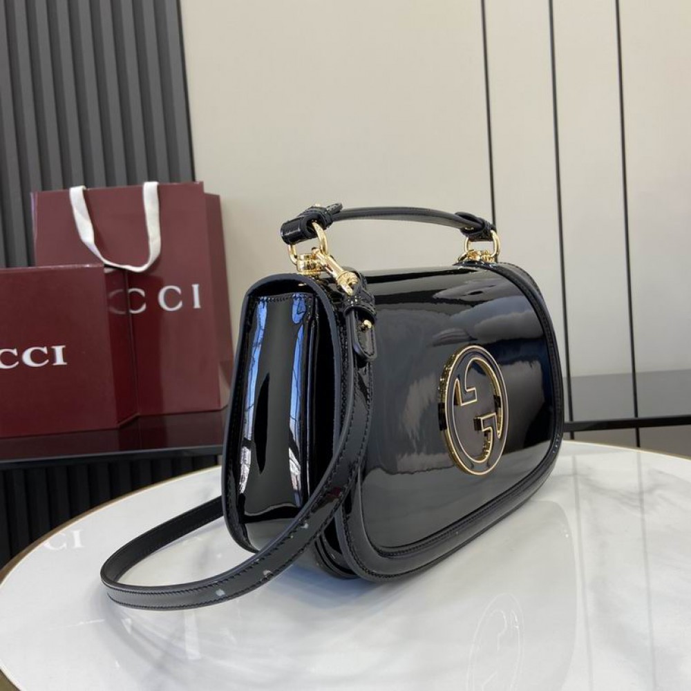 Gucci Blondie medium top handle bag 815719 patent leather Bags