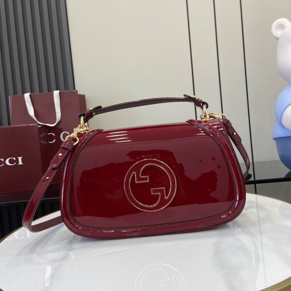 Gucci Blondie medium top handle bag 815719 patent leather Bags