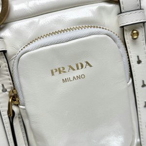 Prada Dangle medium leather top-handle bag 30x14x13.5cm Bags