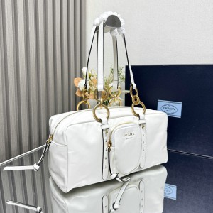 Prada Dangle medium leather top-handle bag 30x14x13.5cm Bags