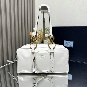 Prada Dangle medium leather top-handle bag 30x14x13.5cm Bags