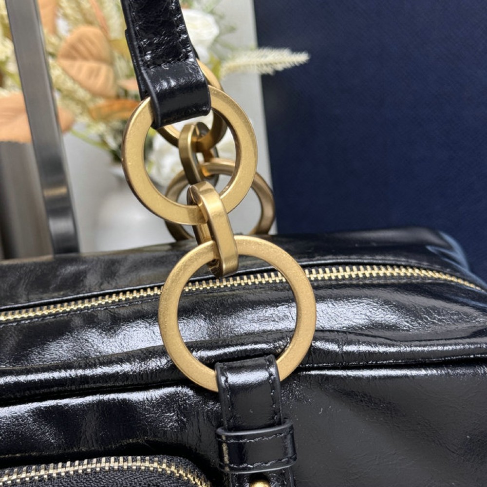 Prada Dangle medium leather top-handle bag 30x14x13.5cm Bags