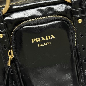Prada Dangle medium leather top-handle bag 30x14x13.5cm Bags