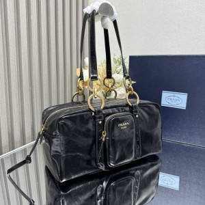 Prada Dangle medium leather top-handle bag 30x14x13.5cm Bags