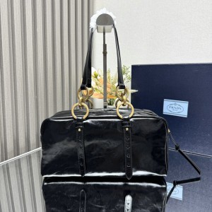 Prada Dangle medium leather top-handle bag 30x14x13.5cm Bags