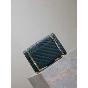 Ysl envelope medium in quilted grain de poudre embossed leather 24x17.5x6cm Bags