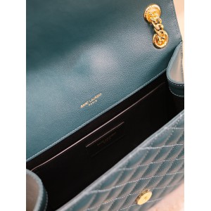 Ysl envelope medium in quilted grain de poudre embossed leather 24x17.5x6cm Bags