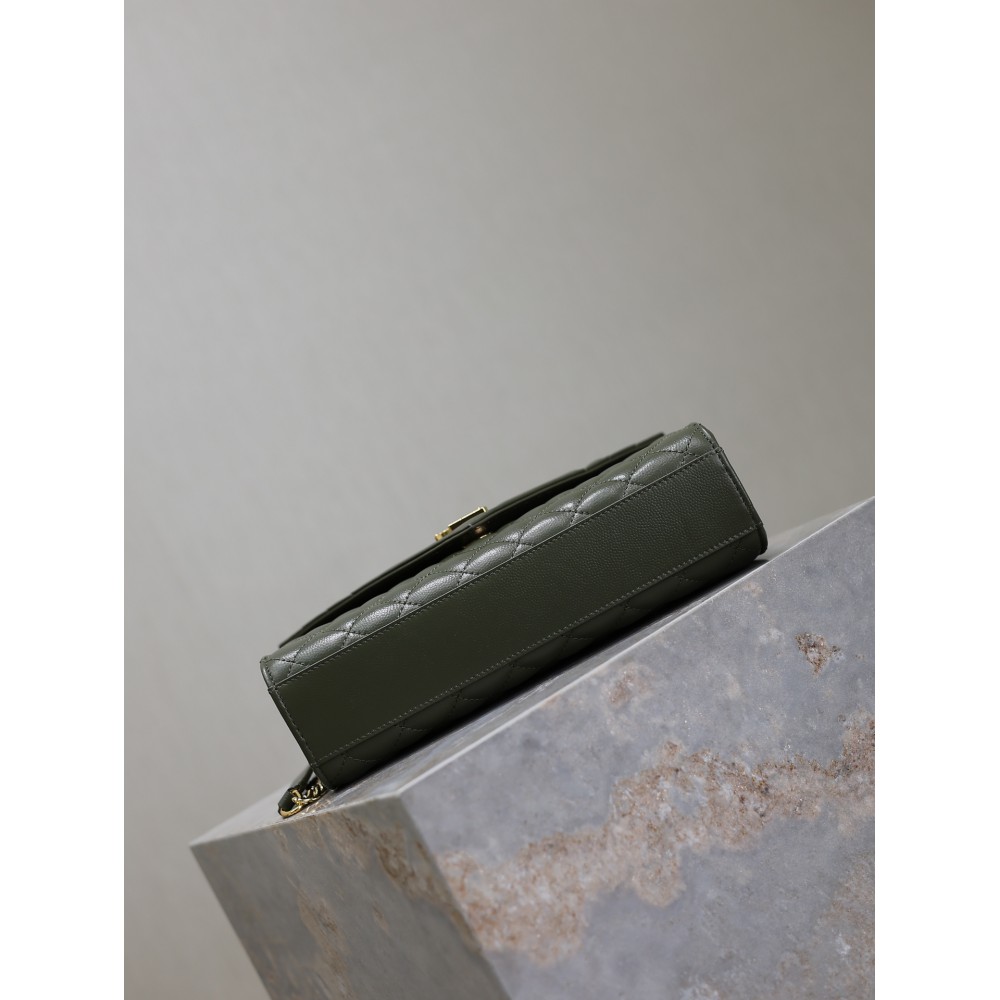 Ysl envelope medium in quilted grain de poudre embossed leather 24x17.5x6cm Bags