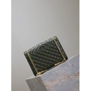 Ysl envelope medium in quilted grain de poudre embossed leather 24x17.5x6cm Bags