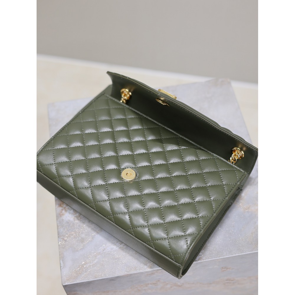 Ysl envelope medium in quilted grain de poudre embossed leather 24x17.5x6cm Bags