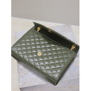 Ysl envelope medium in quilted grain de poudre embossed leather 24x17.5x6cm Bags