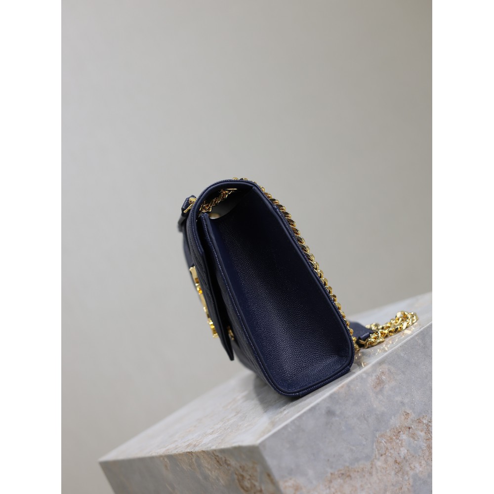 Ysl envelope medium in quilted grain de poudre embossed leather 24x17.5x6cm Bags