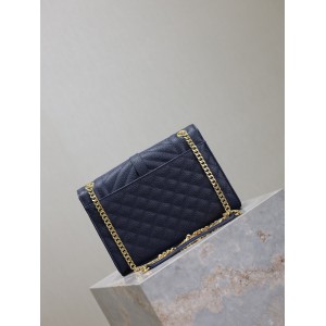 Ysl envelope medium in quilted grain de poudre embossed leather 24x17.5x6cm Bags