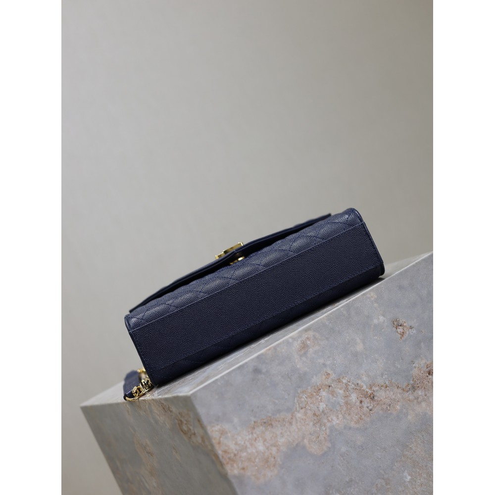 Ysl envelope medium in quilted grain de poudre embossed leather 24x17.5x6cm Bags