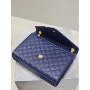 Ysl envelope medium in quilted grain de poudre embossed leather 24x17.5x6cm Bags