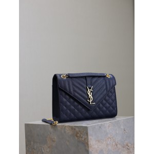 Ysl envelope medium in quilted grain de poudre embossed leather 24x17.5x6cm Bags