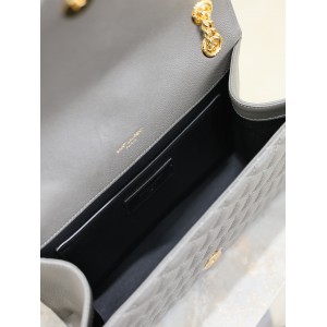 Ysl envelope medium in quilted grain de poudre embossed leather 24x17.5x6cm Bags