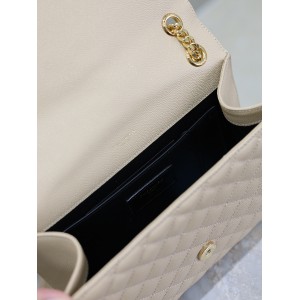 Ysl envelope medium in quilted grain de poudre embossed leather 24x17.5x6cm Bags