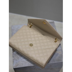 Ysl envelope medium in quilted grain de poudre embossed leather 24x17.5x6cm Bags