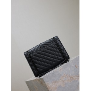 Ysl envelope medium in quilted grain de poudre embossed leather 24x17.5x6cm Bags