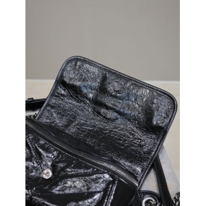 Ysl Crinkled Calfskin Matelasse Monogram Niki Body Bag 28x16x9cm Bags