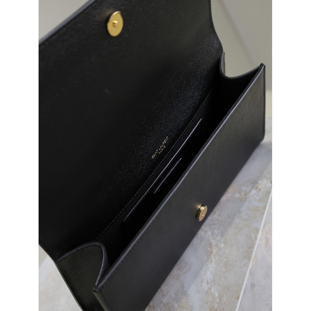 Ysl Kate classic clutch grained leather 27×12×4cm 